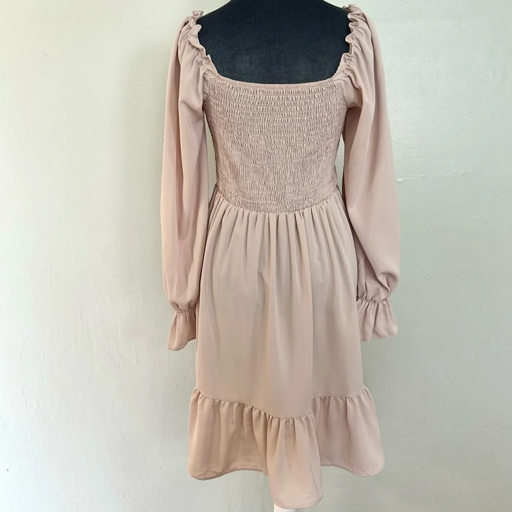 Elegant Cream Dress - Picture 3 of 4